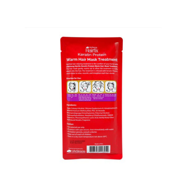 Hairfix Keratin Protein Warm Hair Mask Treatment 35ml - Image 3