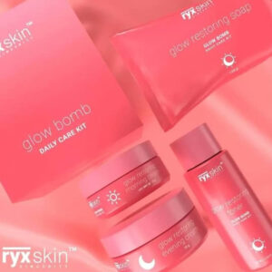 Ryx Skin Glow Bomb Daily Care Kit - Restoring Soap, Restoring Toner, Restoring Morning and Evening Cream