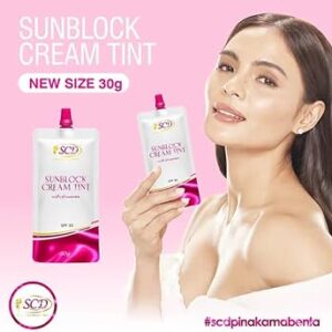 SCD SUNBLOCK CREAM TINT  WITH PLACENTA SPF30 30GMS